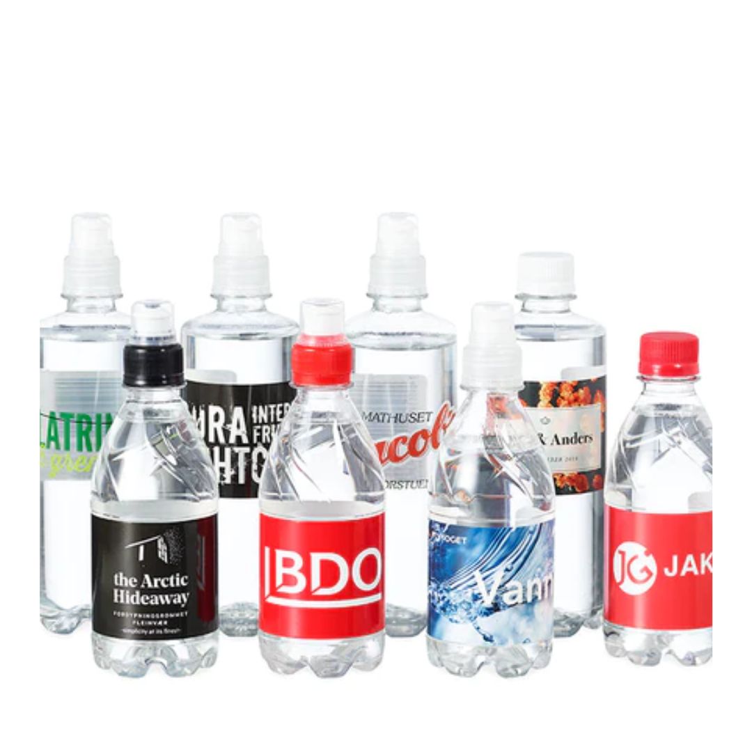 Vann med Din logo, 0,3L