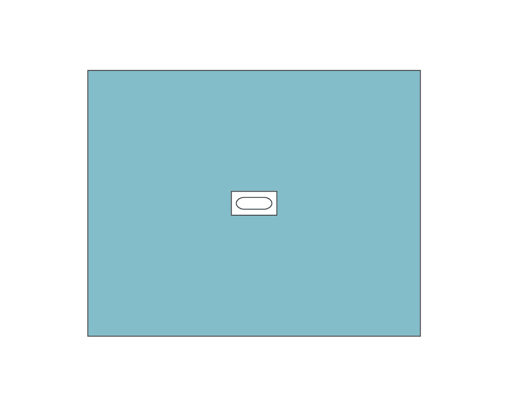 Oppdekking Hullduk m/lim 50x60cm