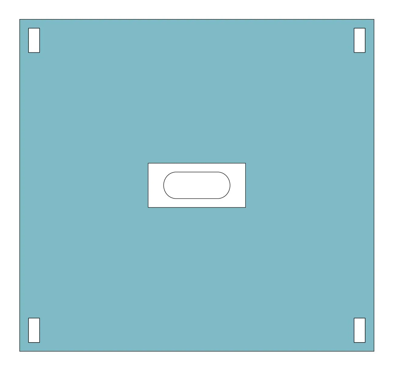 Oppdekking Hullduk m/lim 75x80cm Ø 6x15