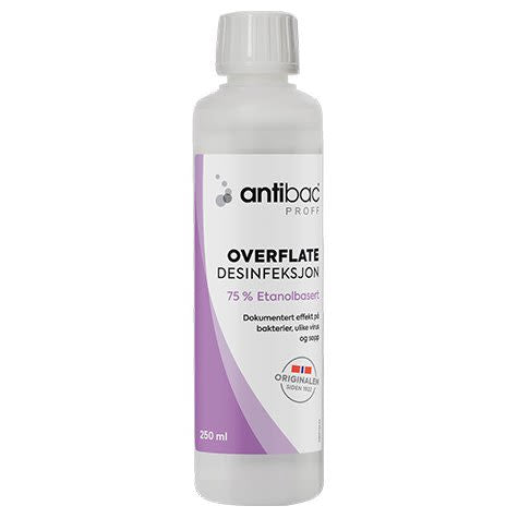 Desinfeksjon overflate Antibac 75% 250ml