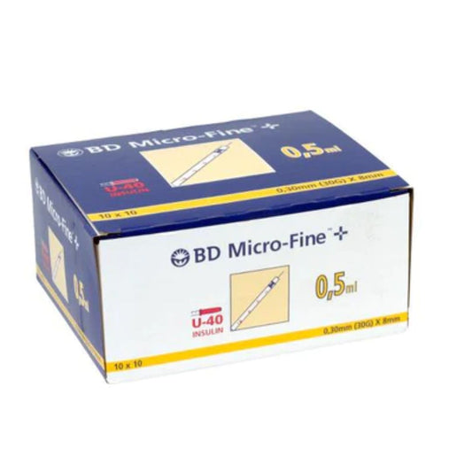 Insulinsprøyter 0,5 ml - 30G