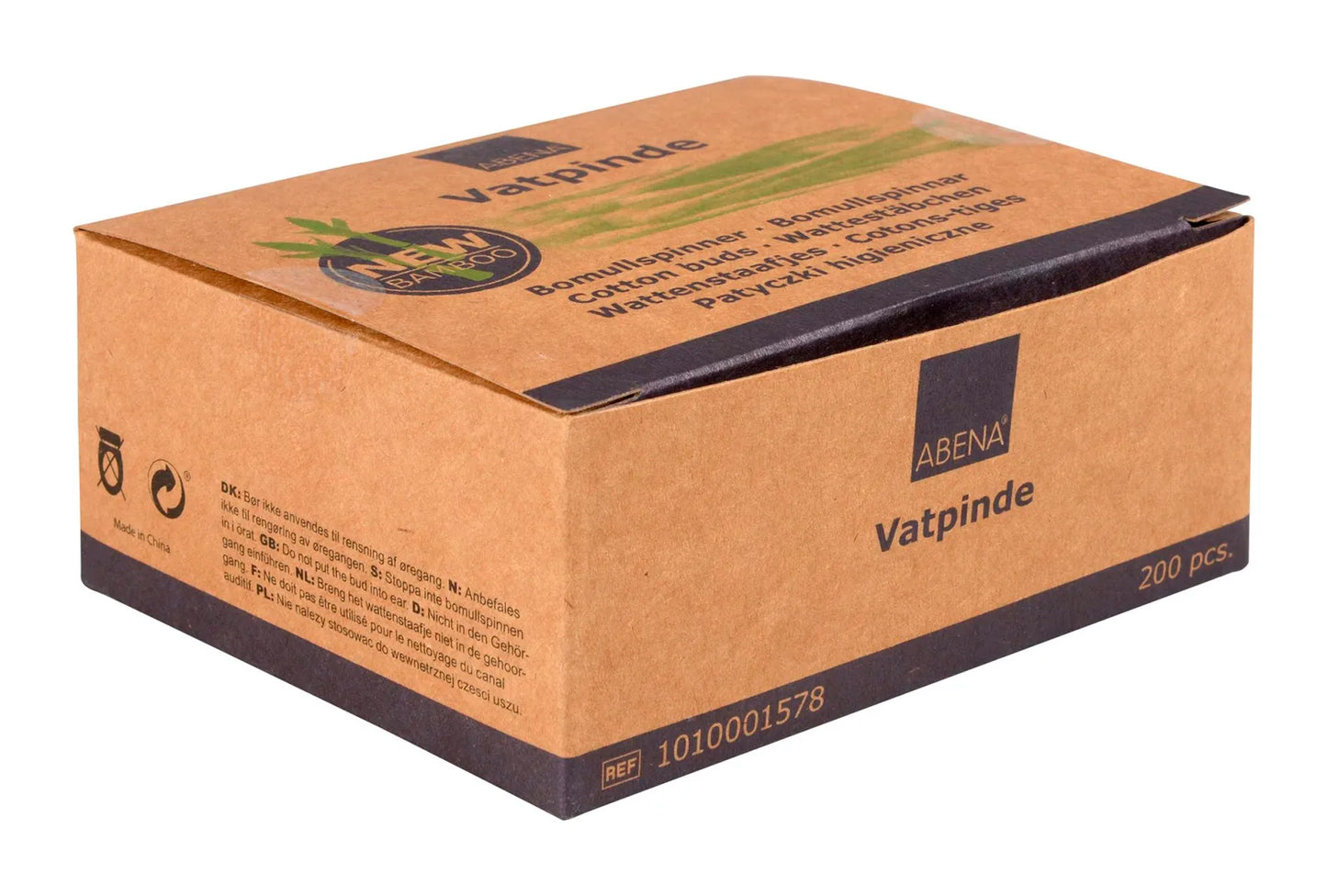 Bomullspinne 7,5cm bomull/bambus pk 200