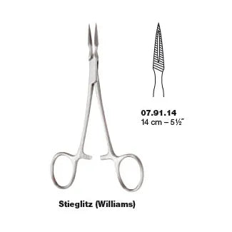 Flisetang Stieglitz rett 14cm