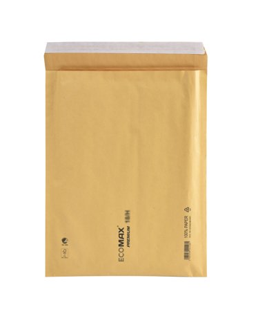 Konvolutt polstret 12/B 120x215mm Brun 200 st