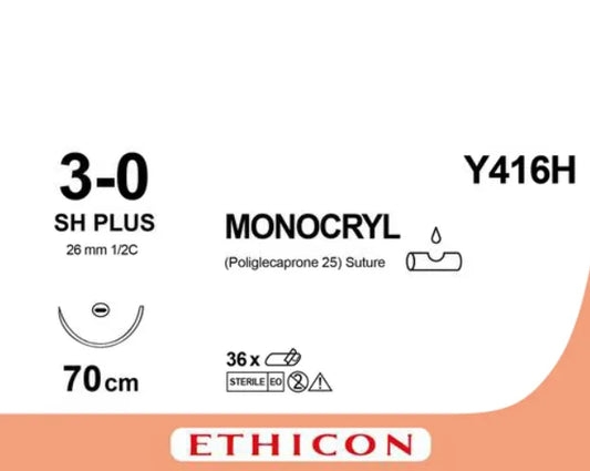 Sutur Monocryl 3-0 SH 70cm Lilla