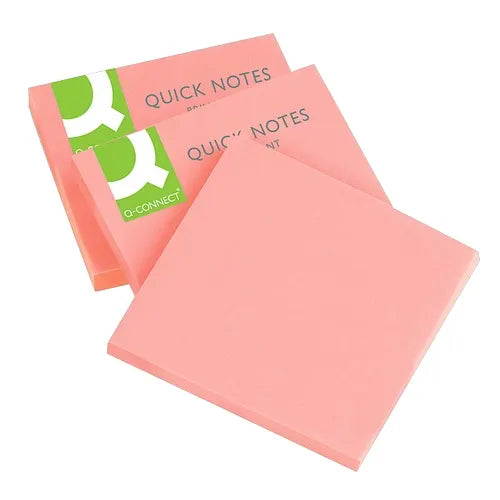 Notatblokk 76x76mm Brilliant rosa