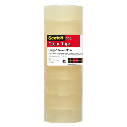 Kontortape 508 19mmx33m klar