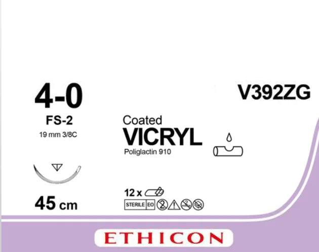 Sutur Vicryl 4-0 FS-2 45cm Lilla
