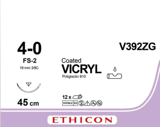 Sutur Vicryl 4-0 FS-2 45cm Lilla