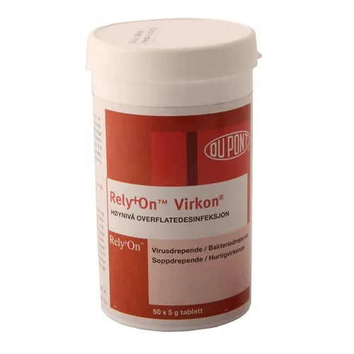 Desinfeksjon Virkon tbl 50x5gr